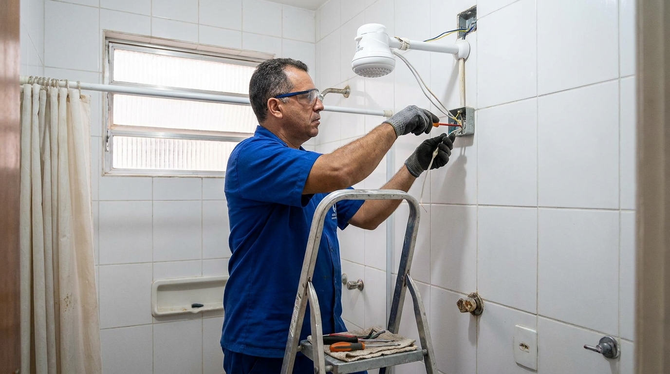 Instalacao de chuveiro eletrico em Natal‑RN