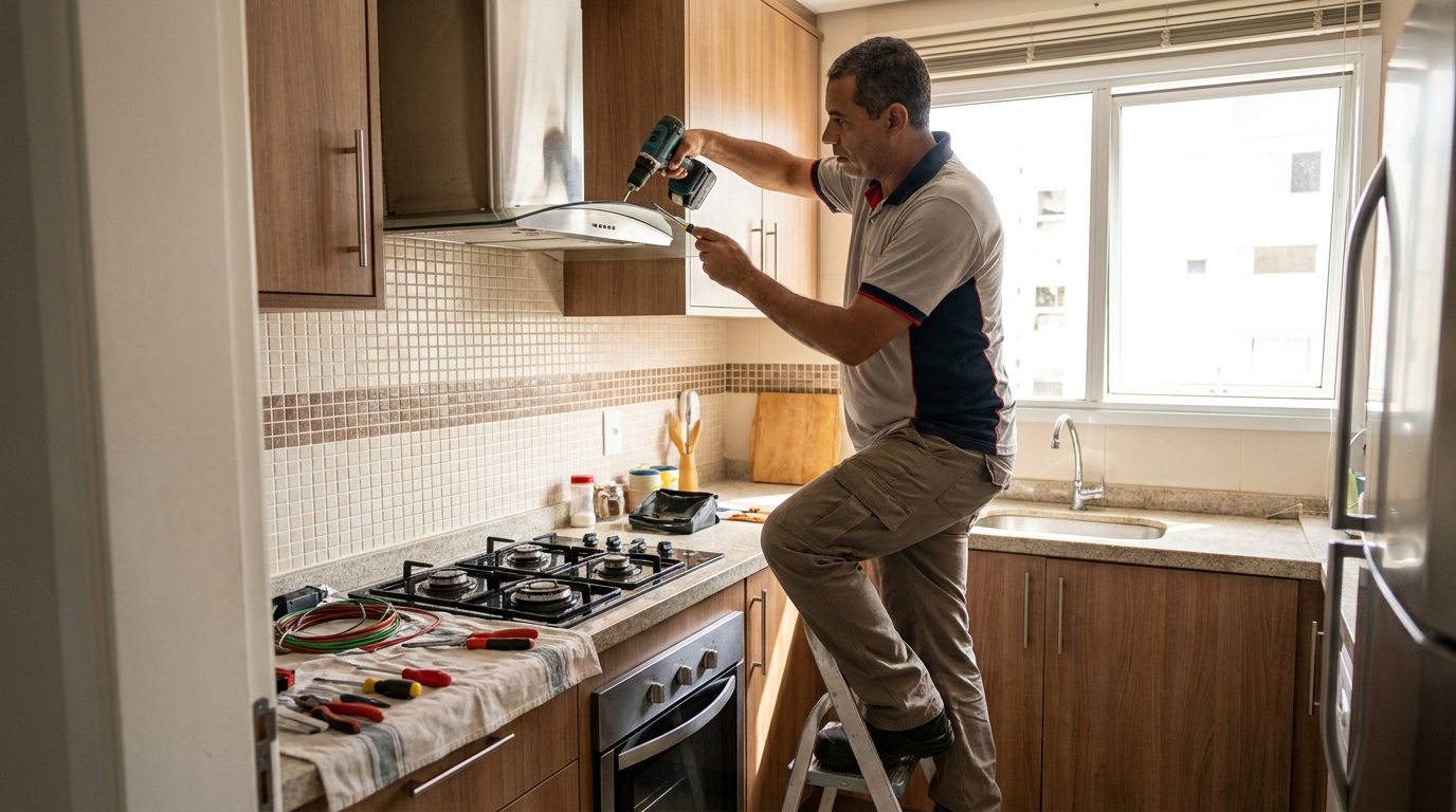 Instalacao de coifa e exaustor profissional em Natal‑RN