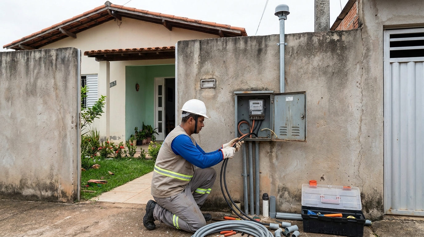 Instalacao de padrao de energia em Natal‑RN
