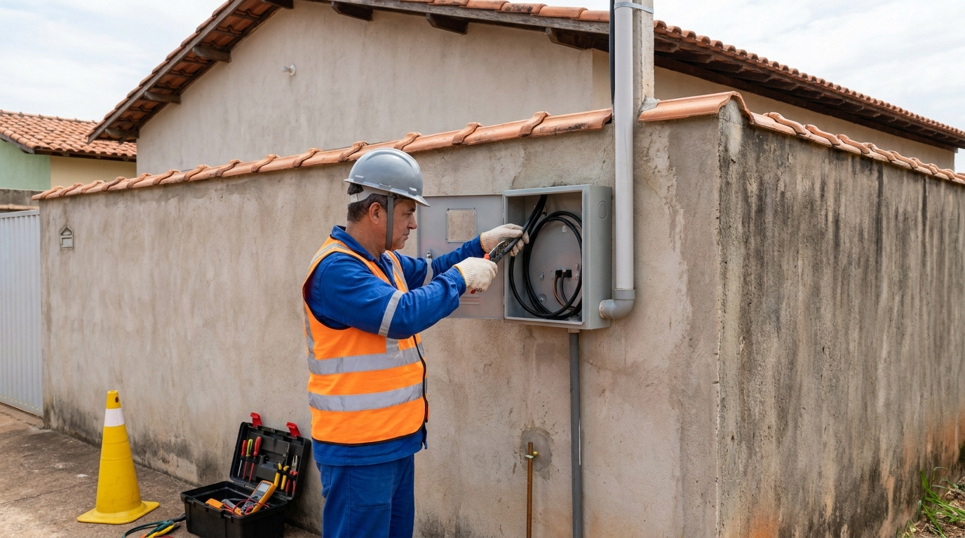 Instalacao de padrao de energia profissional em Natal‑RN